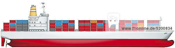 Containerschiff  Computergrafik