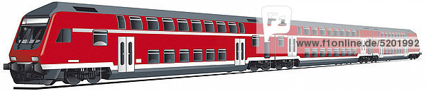 Doppelstöckiger Regional-Express-Zug