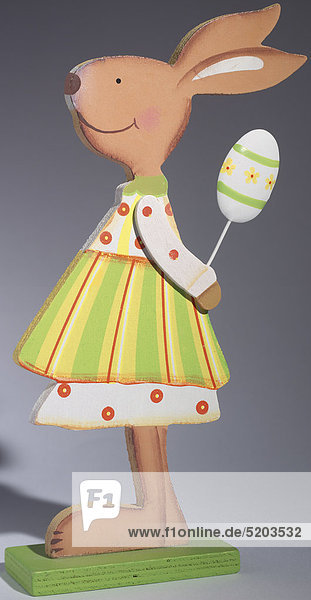 Osterhasenfigur  Mädchen  aus Holz