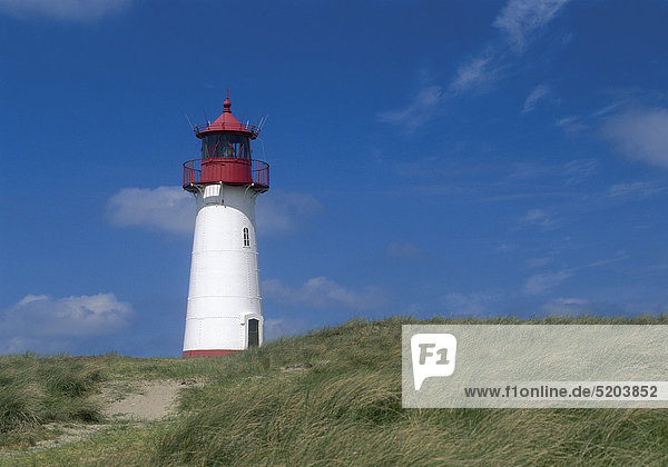 Sylt  Leuchtturm West  Nordfriesland  Schleswig-Holstein  Deutschland