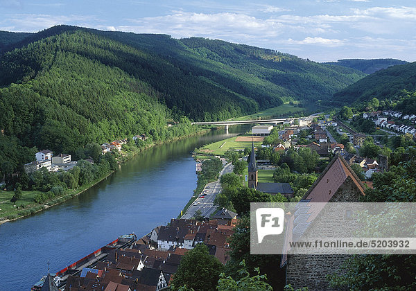 Hirschhorn am Neckar  Odenwald  Hessen  Deutschland