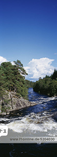 Tummel Fluß Perthshire Schottland UK