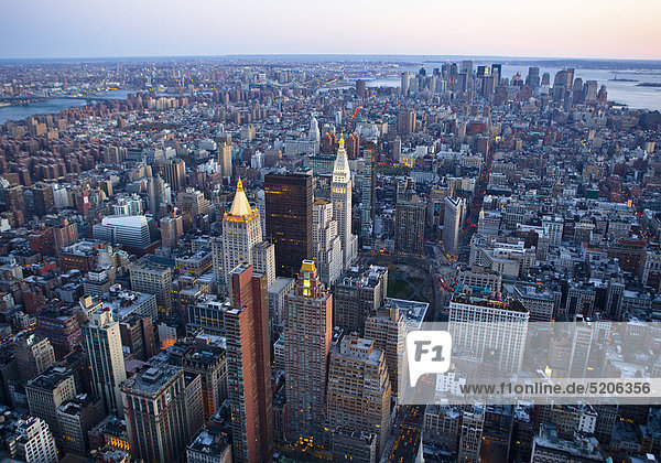 Manhattan  Aussicht vom Empire State Building  New York  USA