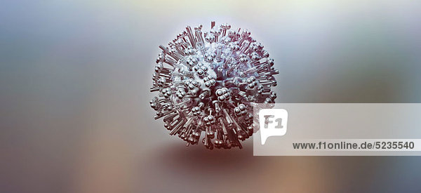 digital erzeugtes Influenza-Teilchen