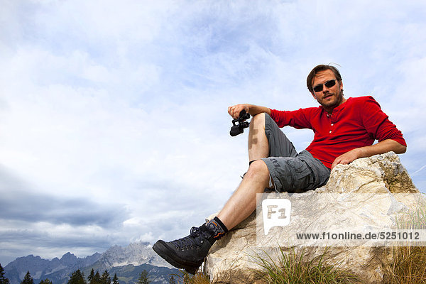 Hiker  St. Johann  Tyrol  Austria