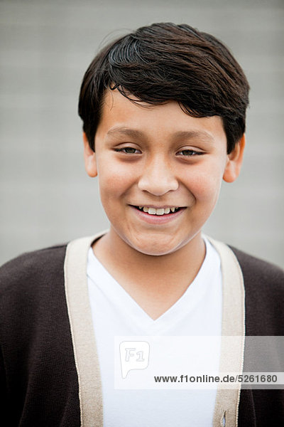Boy smiling to camera  portrait