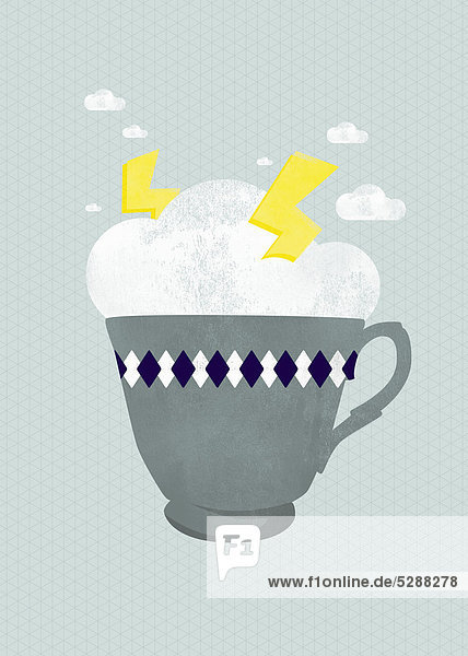 Lightning storm in teacup