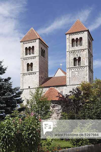 Romanesque basilica of St. Michael  Altenstadt  Pfaffenwinkel  Upper Bavaria  Bavaria  Germany  Europe  PublicGround