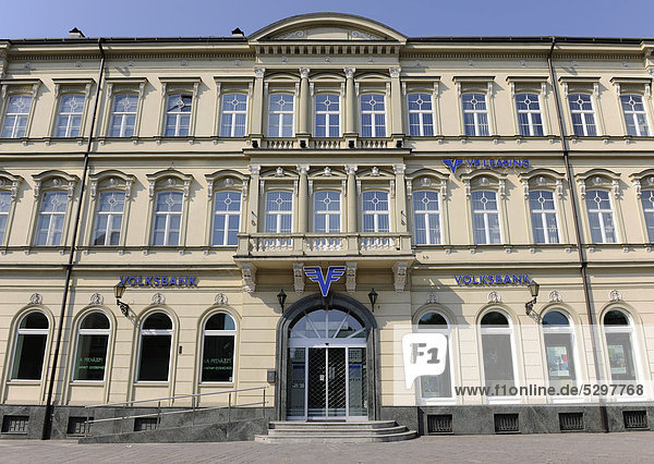 Volksbank in Kosice  Slowakei  Europa