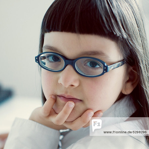Girl with glasses  portrait