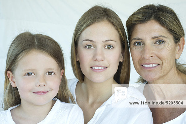 Mother  daughter and grandmother  portrait