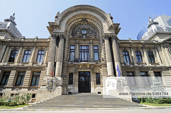 CEC Bank  Hauptquartier  Bukarest  Rumänien  Osteuropa  ÖffentlicherGrund