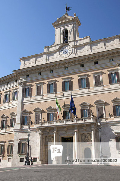 Italienisches Parlamentsgebäude  Palazzo di Montecitorio  Rom  Latium  Italien  Europa