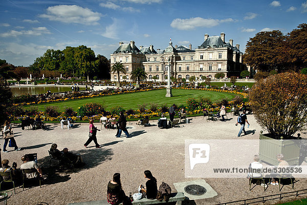 Luxembourg Park in Paris  France  Europe