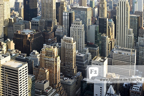 Vereinigte Staaten von Amerika USA Hochhaus New York City Innenstadt Manhattan Rockefeller Center