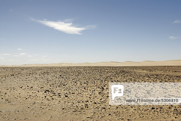 Sanddünen zwischen Oase Al Fayoum und Oase Bahariya  Libysche Wüste  Ägypten  Afrika