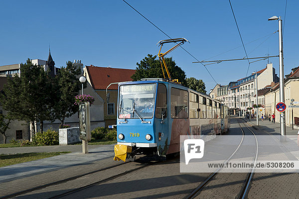 Straßenbahn  Bratislava  Pressburg  Slowakei  Europa