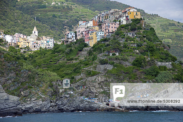Nationalpark Europa Corniglia UNESCO-Welterbe Cinque Terre Italien Ligurien Provinz La Spezia