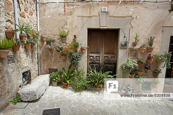 Europa Gasse Balearen Balearische Inseln Mallorca Spanien