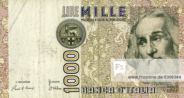 Historische Banknote 1000,1982,80er,Achtziger,Achtzigerjahre - Lizenzpflichties Bild ...