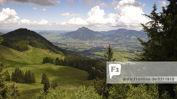 Der Grünten  Allgäuer Alpen  Sonthofen  Allgäu  Bayern  Deutschland  Europa