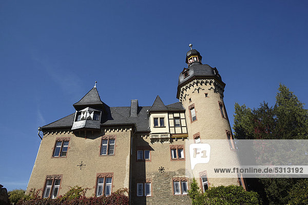 Burg Namedy bei Andernach  Rheinland-Pfalz  Deutschland  Europa