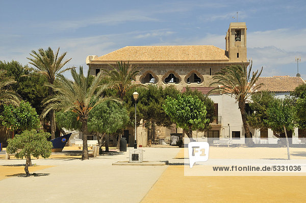Kirche Iglesia de San Pedro  Insel Tabarca  Provinz Alicante  Costa Blanca  Spanien  Europa