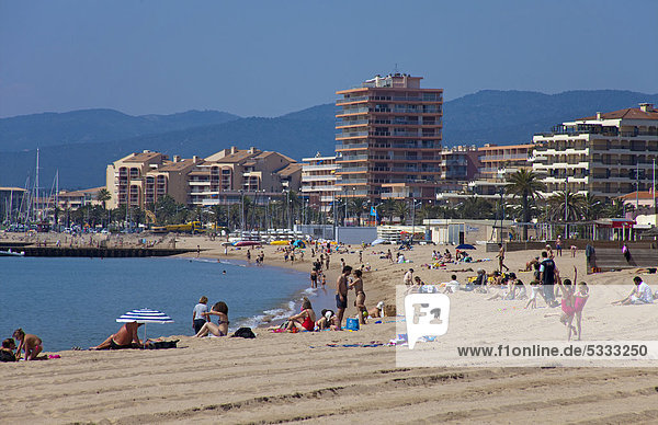 Frankreich, Europa, Mensch, Menschen, Strand, Cote d Azur, Alpes-Maritimes, Südfrankreich