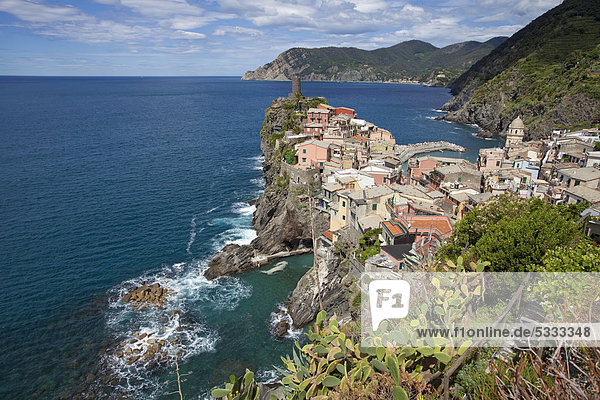 Europa UNESCO-Welterbe Cinque Terre Italien Ligurien Provinz La Spezia