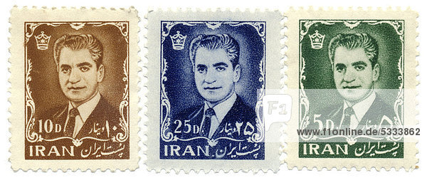 Briefmarken Aus Dem Iran Der Schah Von Persien Mohammad Reza Schah Pahlavi Schahinschah 1960