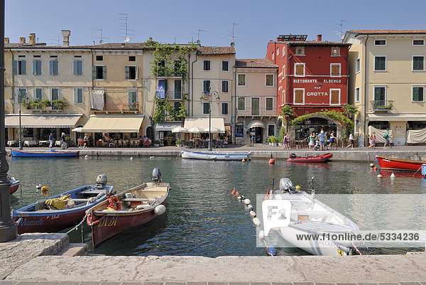 Hafen Europa Restaurant Jachthafen angeln Gardasee Italien