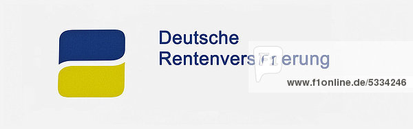 Schriftzug mit Logo  Deutsche Rentenversicherung