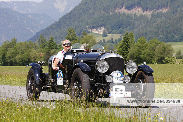 Bentley Speed Six Old Number One  1930 model  Kitzbuehel Alpine Rally 2011  Tyrol  Austria  Europe