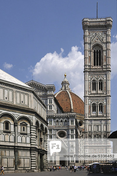 The Campanile of Florence  Tuscany  Italy  Europe