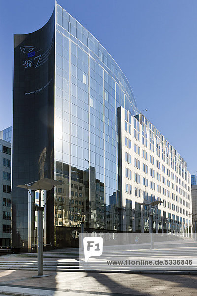 Europäisches Parlament  Bürogebäude  Euro-City  Brüssel  Belgien  Europa  ÖffentlicherGrund