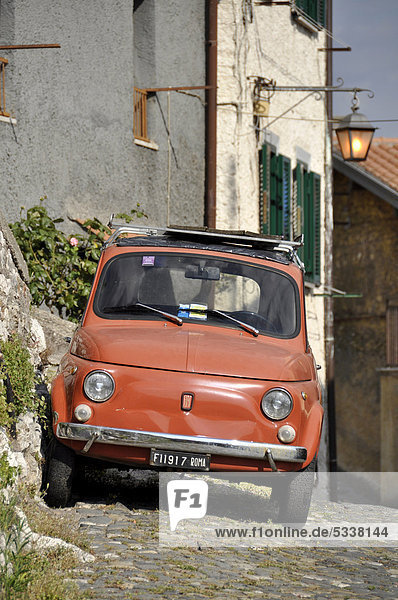 Alter Fiat 500 oder Cinquecento  Palestrina  Latium  Italien  Europa