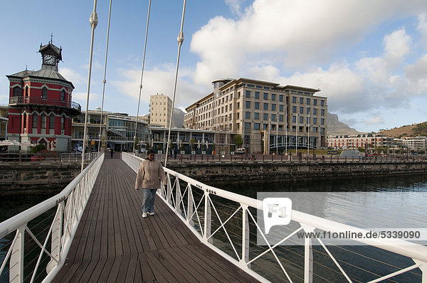 Footbridge  V & A Waterfront  Victoria & Alfred Waterfront  Cape Town  South Africa  Africa
