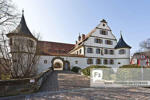 Renaissanceschloss Deutschordensschloss Kirchhausen  Heilbronn  Baden-Württemberg  Deutschland  Europa