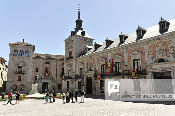 Rathaus  Plaza de La Villa Platz  Madrid  Spanien  Europa