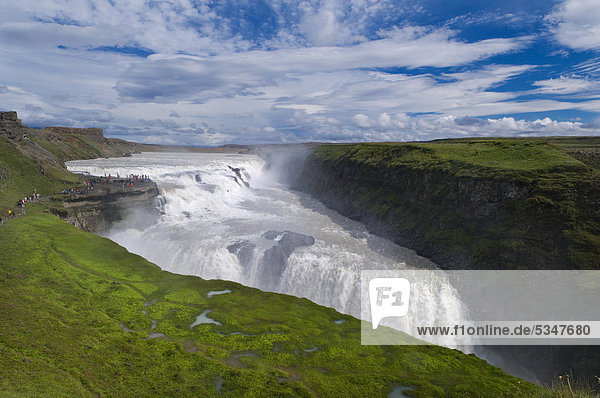 Gullfoss waterfall Iceland Europe