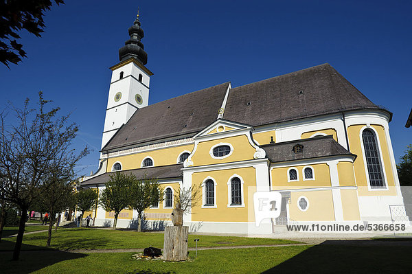 Pfarrkirche Sankt Martin  Waging  Oberbayern  Bayern  Deutschland  Europa