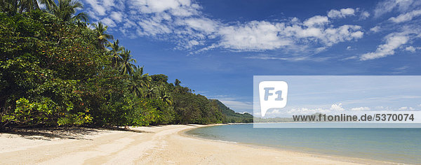 Palmen am Sandstrand  Pasei Beach  Insel Ko Yao Noi  Phang Nga  Thailand  Südostasien  Asien