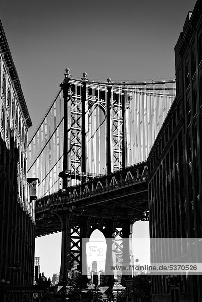 Manhattan Bridge  Brooklyn Heights  New York  Vereinigte Staaten von Amerika  USA