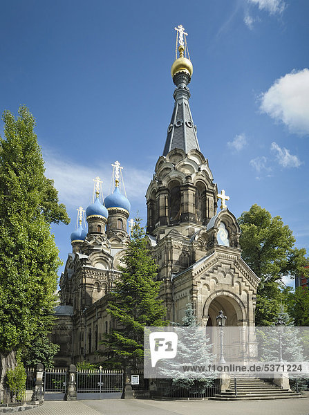 Russisch-orthodoxe Kirche  Dresden  Sachsen  Deutschland  Europa