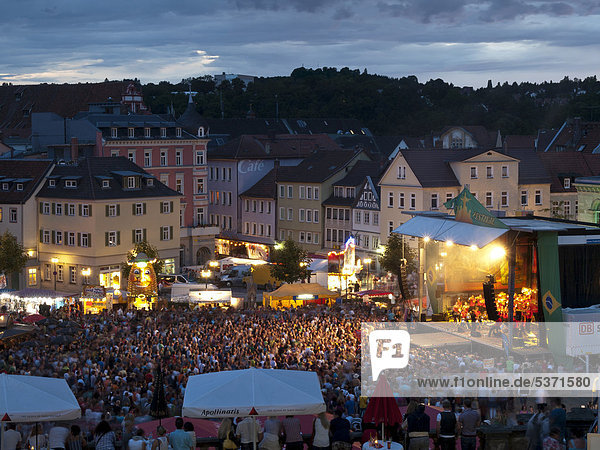 Samba-Festival Coburg  Bühne auf dem Schlossplatz  Coburg  Oberfranken  Franken  Bayern  Deutschland  Europa
