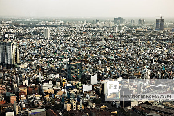 Luftbild von Ho Chi Minh City  Vietnam