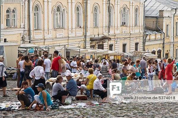 Ukraine  Kiev  Saint Andrew´s street  market.