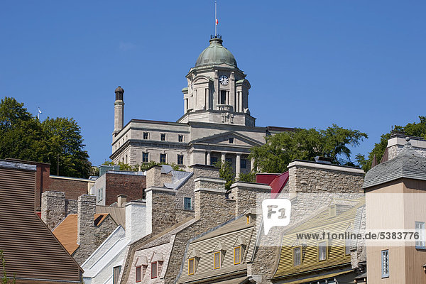 Quebec City Lower Town und Canada Post-Gebäude  Vieux-QuÈbec  Basse-Ville  Quebec  Kanada