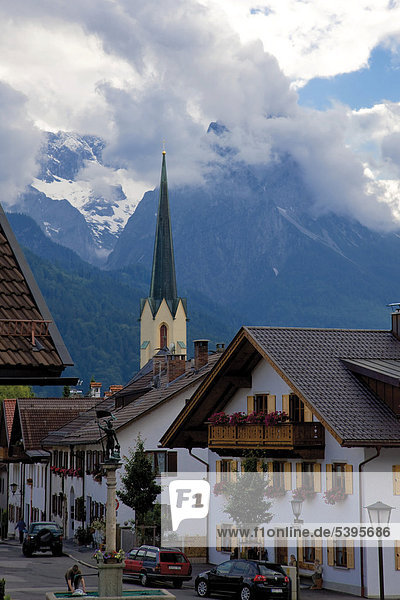 Garmisch-Partenkirchen, Ortsteil Partenkirchen, Werdenfelser Land, Oberbayern, Bayern, Deutschland, Europa