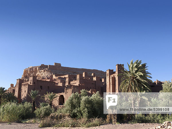 Kasbah Ait Benhaddou  UNESCO Weltkulturerbe  Ait Benhaddou  Marokko  Nordafrika  Afrika